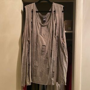 Torrid Distressed Tank Top Plus Size